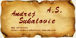 Andrej Šukalović vizit kartica